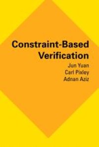 cover of the book Constraint-Based Verification
