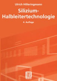 cover of the book Silizium-Halbleitertechnologie