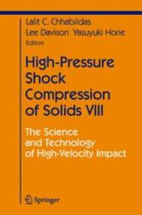 cover of the book High-Pressure Shock Compression of Solids VIII: The Science and Technology of High-Velocity Impact