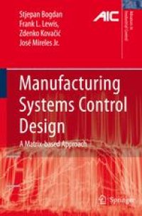 cover of the book Manufacturing Systems Control Design: A Matrix-based Approach