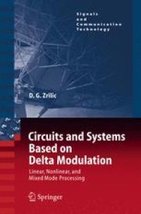 cover of the book Circuits and Systems Based on Delta Modulation: Linear, Nonlinear, and Mixed Mode Processing