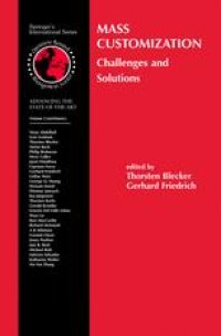 cover of the book Mass Customization: Challenges and Solutions