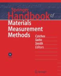 cover of the book Springer Handbook of Materials Measurement Methods