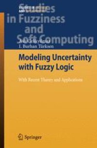 cover of the book Modeling Uncertainty with Fuzzy Logic: With Recent Theory and Applications