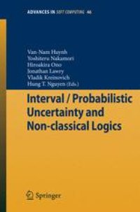 cover of the book Interval / Probabilistic Uncertainty and Non-Classical Logics