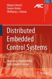 cover of the book Distributed Embedded Control Systems: Improving Dependability with Coherent Design