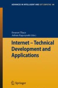 cover of the book Internet – Technical Development and Applications