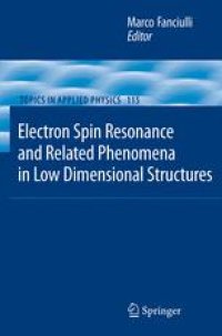 cover of the book Electron Spin Resonance and Related Phenomena in Low-Dimensional Structures