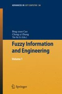 cover of the book Fuzzy Information and Engineering: Volume 1