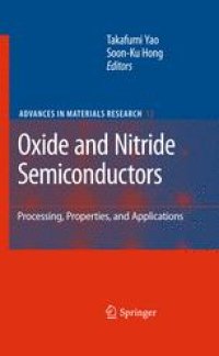 cover of the book Oxide and Nitride Semiconductors: Processing, Properties, and Applications