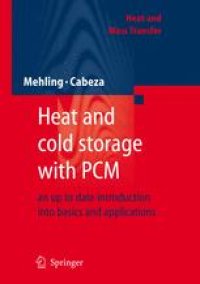 cover of the book Heat and cold storage with PCM: An up to date introduction into basics and applications