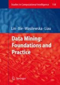 cover of the book Data Mining: Foundations and Practice