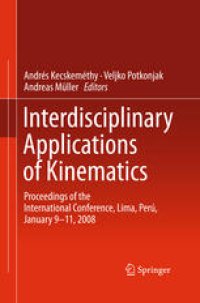 cover of the book Interdisciplinary Applications of Kinematics: Proceedings of the International Conference, Lima, Perú, January 9-11, 2008