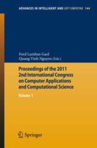 cover of the book Proceedings of the 2011 2nd International Congress on Computer Applications and Computational Science: Volume 1