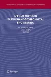 cover of the book Special Topics in Earthquake Geotechnical Engineering