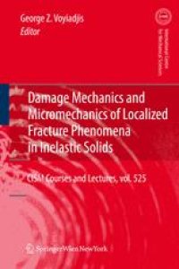 cover of the book Damage Mechanics and Micromechanics of Localized Fracture Phenomena in Inelastic Solids