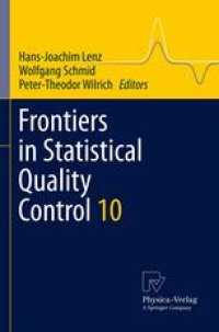 cover of the book Frontiers in Statistical Quality Control 10