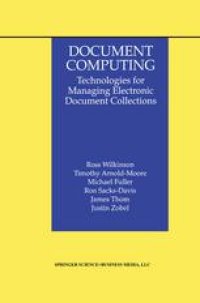 cover of the book Document Computing: Technologies for Managing Electronic Document Collections