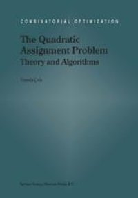 cover of the book The Quadratic Assignment Problem: Theory and Algorithms