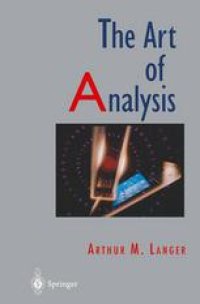 cover of the book The Art of Analysis