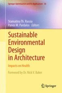 cover of the book Sustainable Environmental Design in Architecture: Impacts on Health