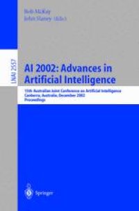 cover of the book AI 2002: Advances in Artificial Intelligence: 15th Australian Joint Conference on Artificial Intelligence Canberra, Australia, December 2–6, 2002 Proceedings