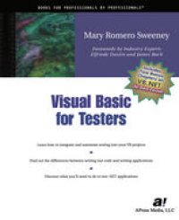 cover of the book Visual Basic for Testers