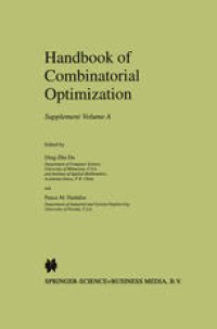 cover of the book Handbook of Combinatorial Optimization: Supplement Volume A