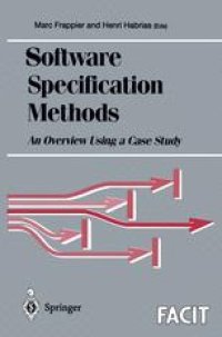 cover of the book Software Specification Methods: An Overview Using a Case Study