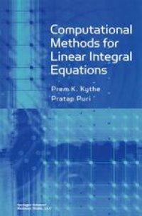 cover of the book Computational Methods for Linear Integral Equations