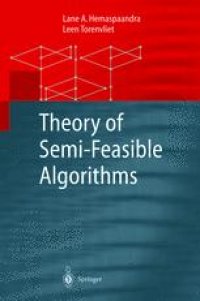 cover of the book Theory of Semi-Feasible Algorithms