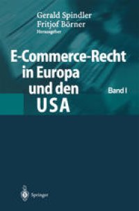 cover of the book E-Commerce-Recht in Europa und den USA