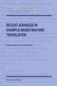 cover of the book Recent Advances in Example-Based Machine Translation