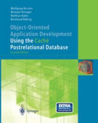 cover of the book Object-Oriented Application Development Using the Caché Postrelational Database