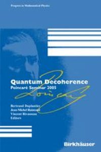 cover of the book Quantum Decoherence: Poincaré Seminar 2005