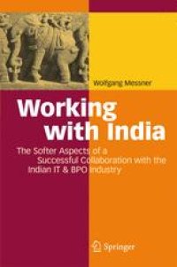 cover of the book Working with India: The Softer Aspects of a Successful Collaboration with the Indian IT & BPO Industry