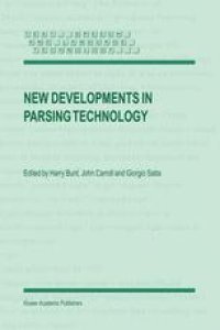 cover of the book New Developments in Parsing Technology