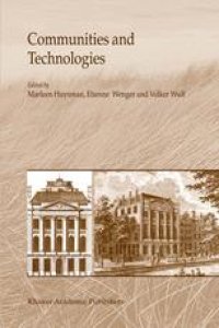 cover of the book Communities and Technologies: Proceedings of the First International Conference on Communities and Technologies; C&T 2003