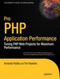 cover of the book Pro PHP Application Performance: Tuning PHP Web Projects for Maximum Performance