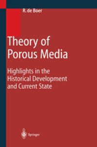 cover of the book Theory of Porous Media: Highlights in Historical Development and Current State