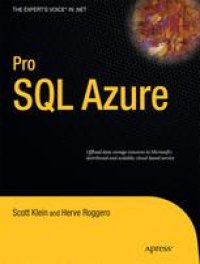 cover of the book Pro Sql Azure