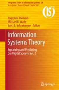 cover of the book Information Systems Theory: Explaining and Predicting Our Digital Society, Vol. 2