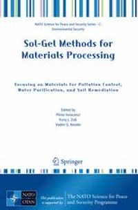 cover of the book Sol-Gel Methods for Materials Processing: Focusing on Materials for Pollution Control, Water Purification, and Soil Remediation