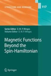 cover of the book Magnetic Functions Beyond the Spin-Hamiltonian