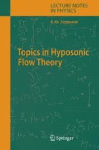 cover of the book Topics in Hyposonic Flow Theory