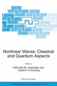 cover of the book Nonlinear Waves: Classical and Quantum Aspects