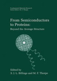 cover of the book From Semiconductors to Proteins: Beyond the Average Structure