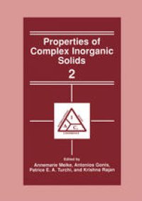 cover of the book Properties of Complex Inorganic Solids 2