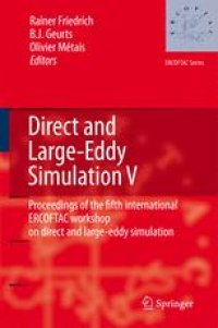 cover of the book Direct and Large-Eddy Simulation V: Proceedings of the fifth international ERCOFTAC Workshop on direct and large-eddy simulation held at the Munich University of Technology, August 27–29, 2003