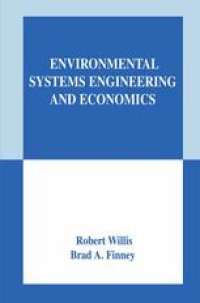 cover of the book Environmental Systems Engineering and Economics